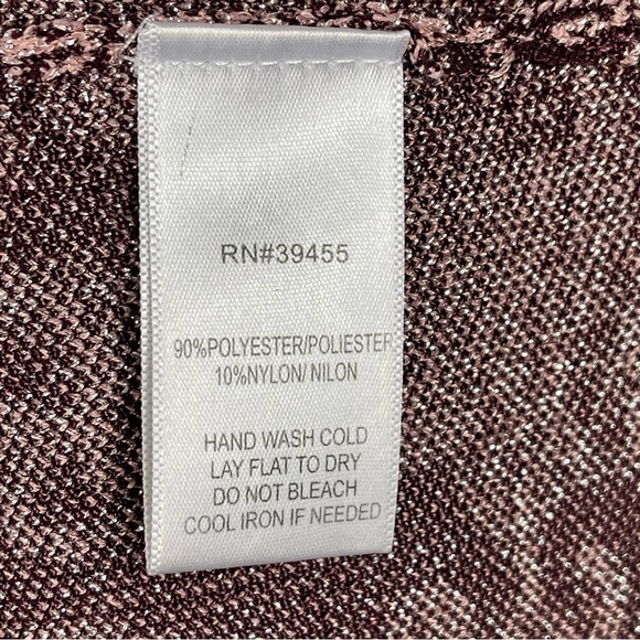 WOW WORLD OF WOMEN FLORAL METALLIC CHERRY CUTOUT LONG SLEEVE BODYCON DRESS - Picture 15 of 16